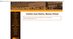 Desktop Screenshot of museu.iesjoanramis.org